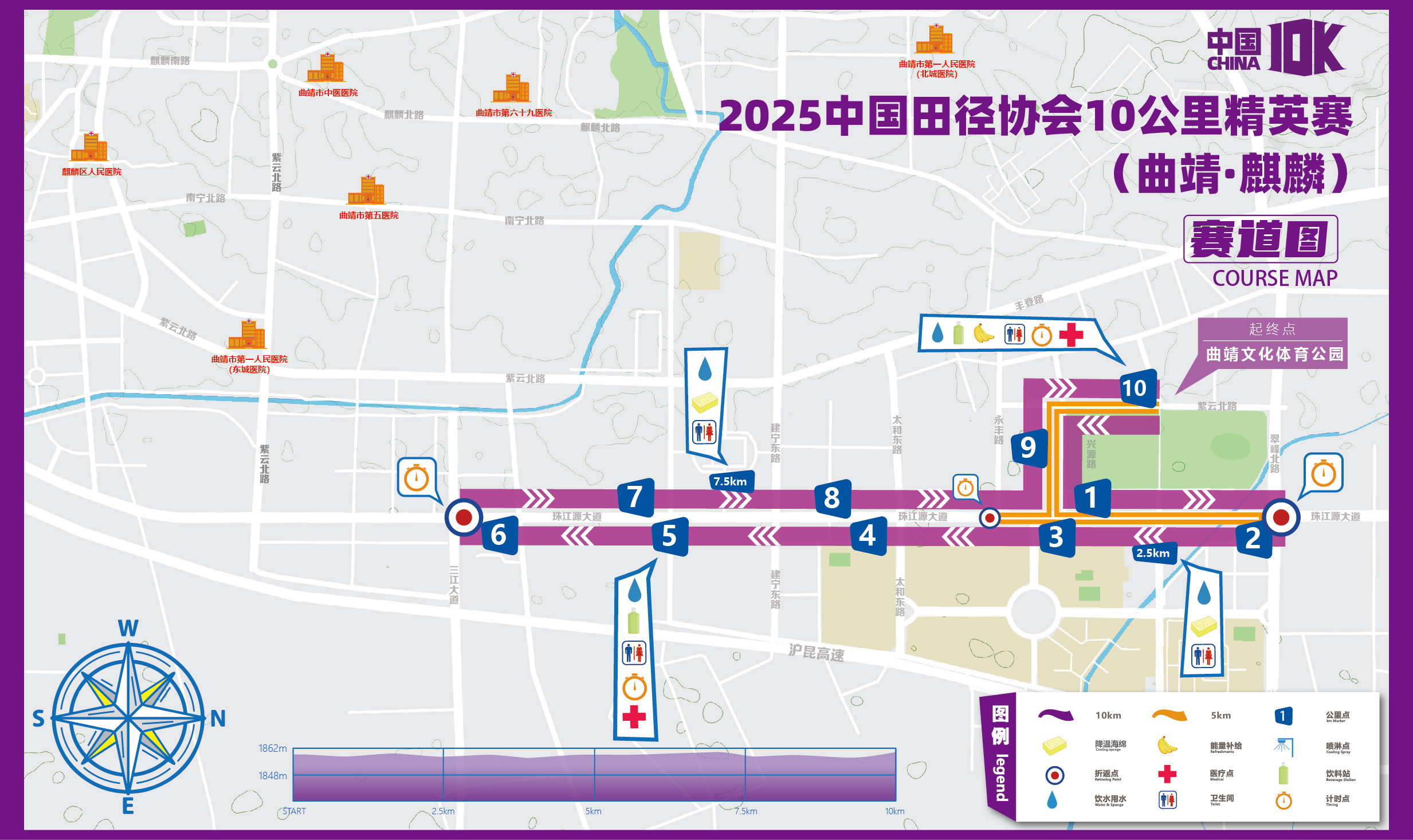 2025中国田径协会10公里精英赛（曲靖·麒麟）(赛事日历+人数+路线)（11）